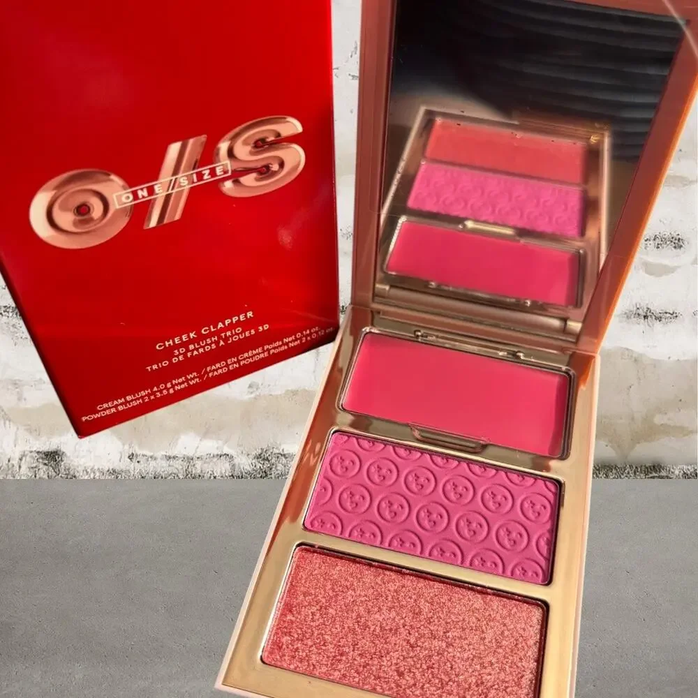 ONE/SIZE $38 Cheek Clapper 3D Blush Trio Palette in Gworly Pop NIB